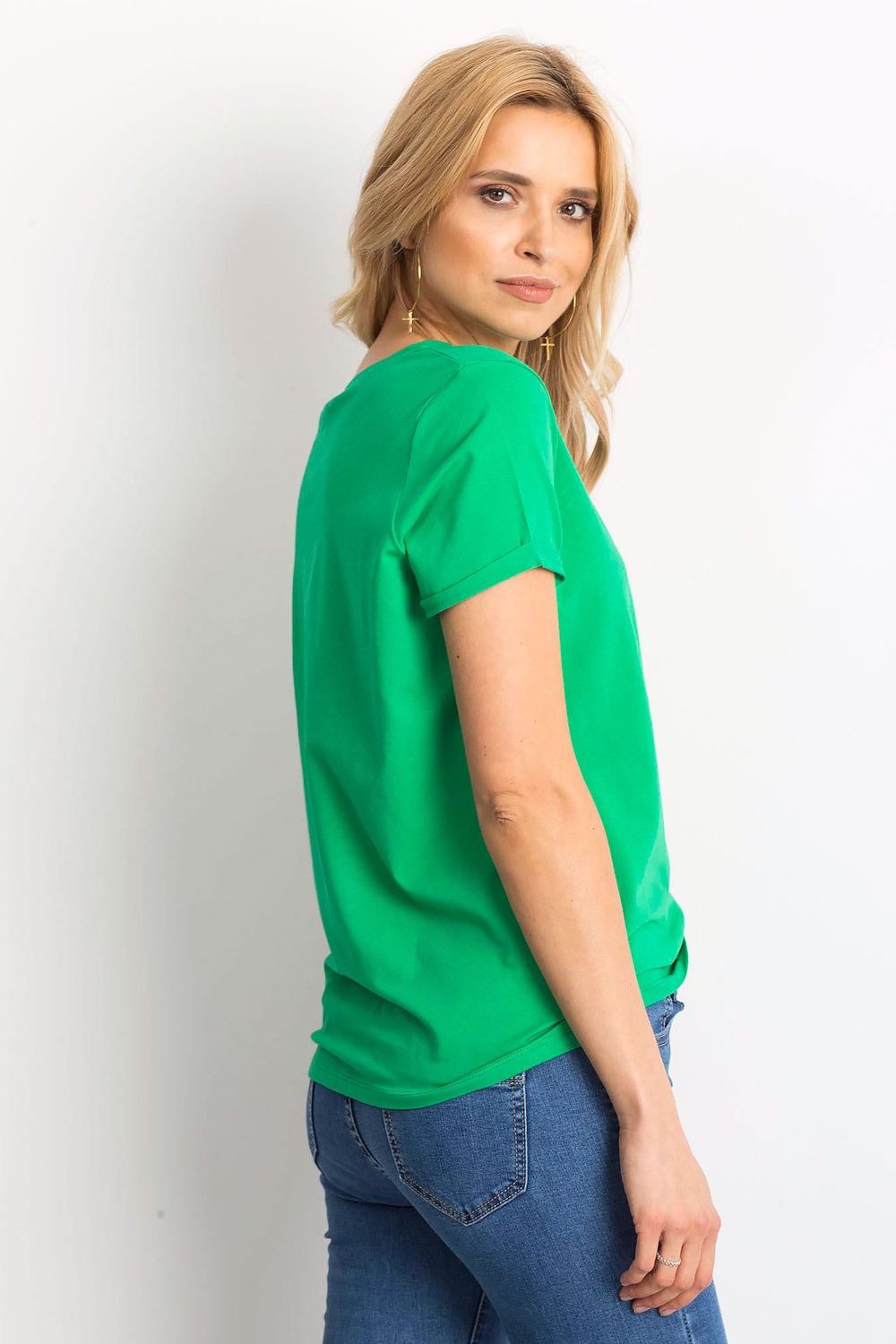 T-shirt Damski Model RV-TS-4838.16P Green - BFG - obrazek 3