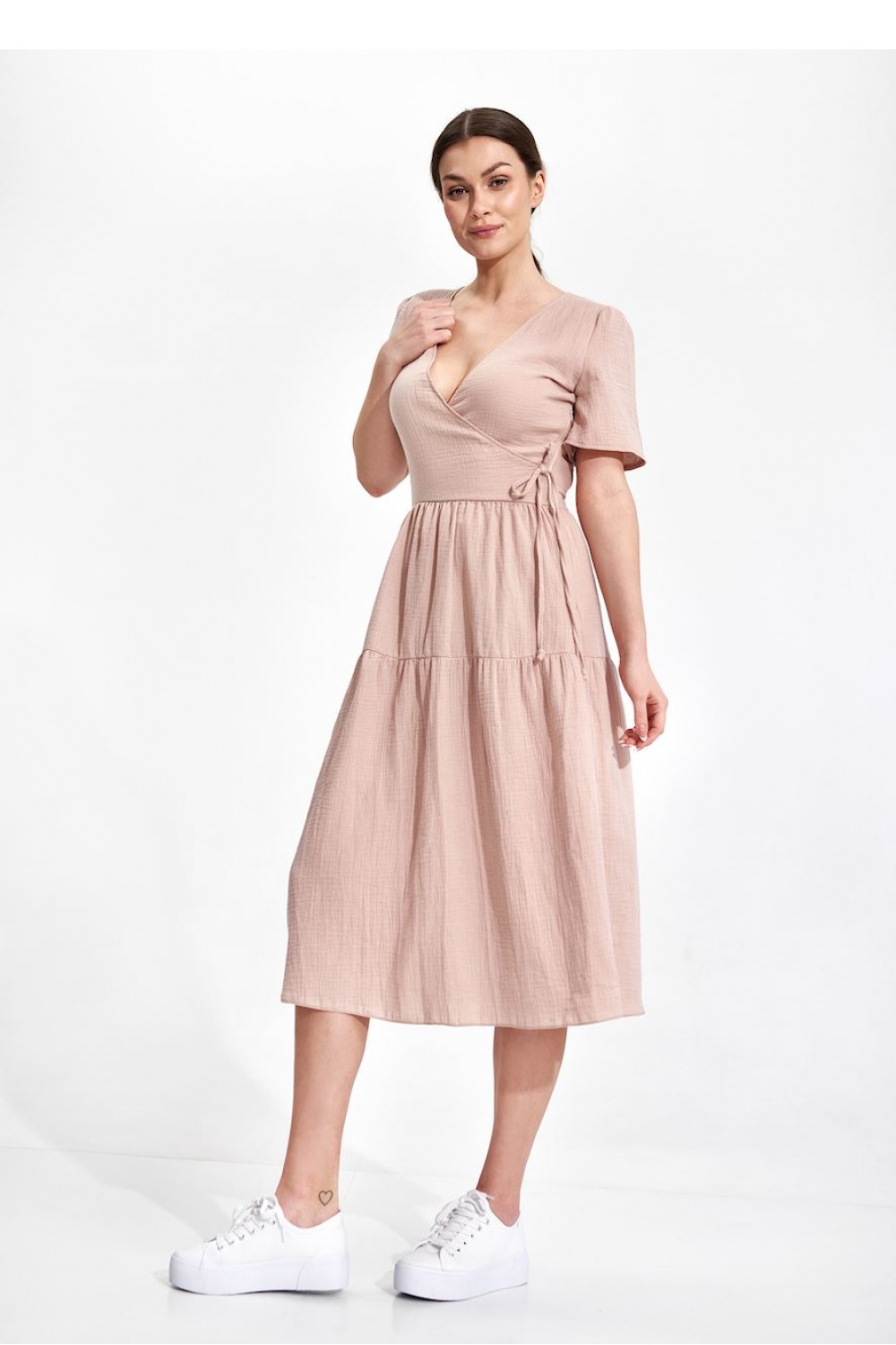 Sukienka Model M872 Beige - Figl - obrazek 2