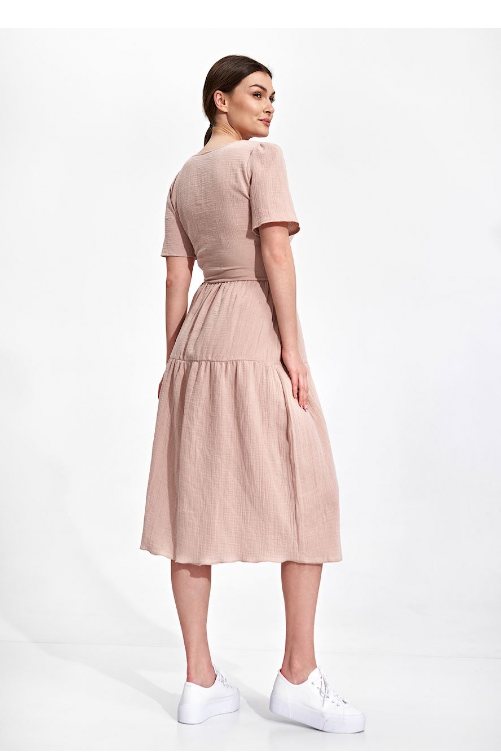 Sukienka Model M872 Beige - Figl - obrazek 3