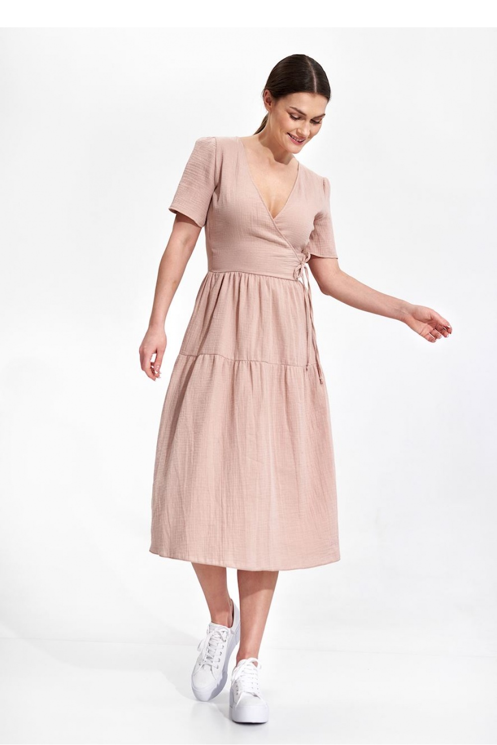 Sukienka Model M872 Beige - Figl - obrazek 4
