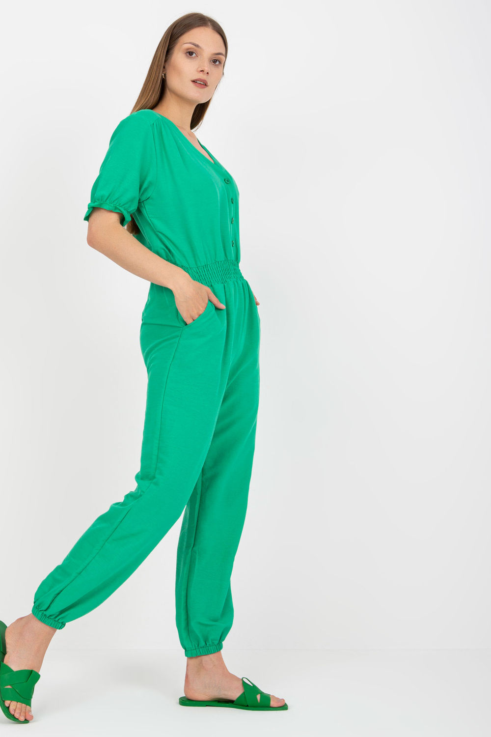 Kombinezon Model CA-KO-6298.68 Green - Rue Paris - obrazek 3