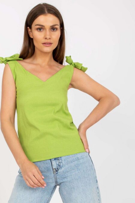 Koszulka Top Model WN-TP-1705.69 Limonka - Rue Paris