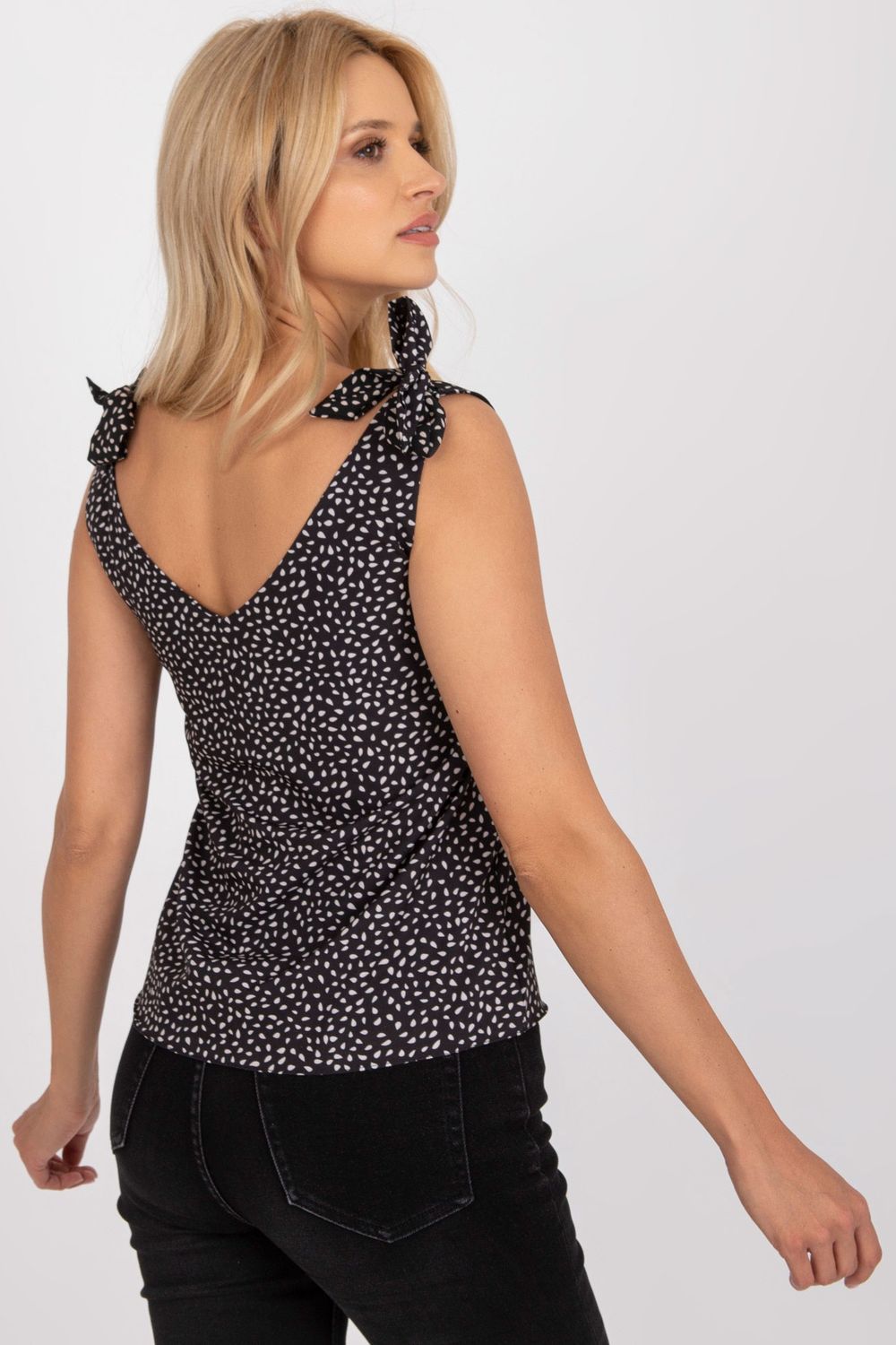 Koszulka Top Model WN-TP-1335.63P Black/Beige - Rue Paris - obrazek 3