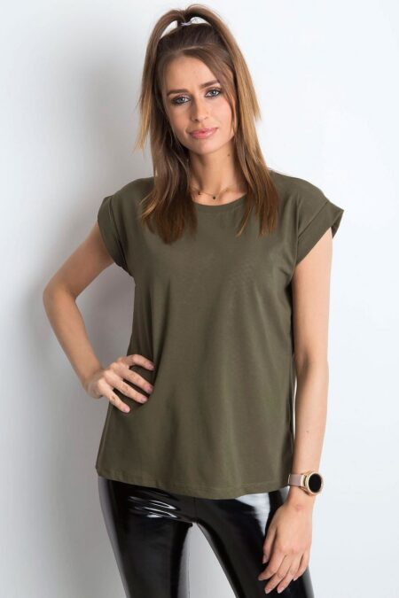 T-shirt Damski Model RV-TS-4833.36P Khaki - BFG