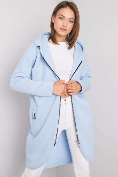 Bluza Damska Model RV-BL-4858-1.99P Light Blue - Rue Paris
