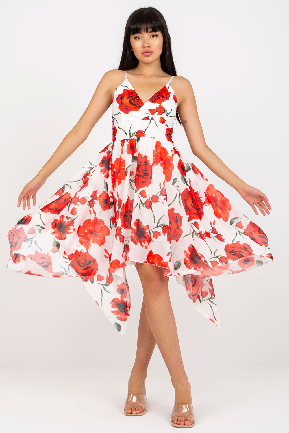 Sukienka Model DHJ-SK-15952-1.24X White/Red - Italy Moda - obrazek 2