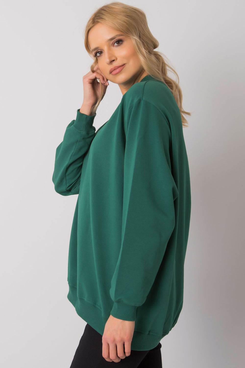 Bluza Damska Model RV-BL-5185.90P Dark Green - BFG - obrazek 2