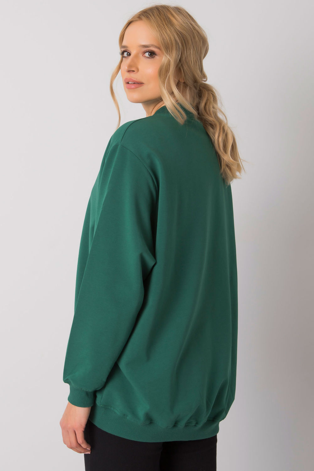 Bluza Damska Model RV-BL-5185.90P Dark Green - BFG - obrazek 3