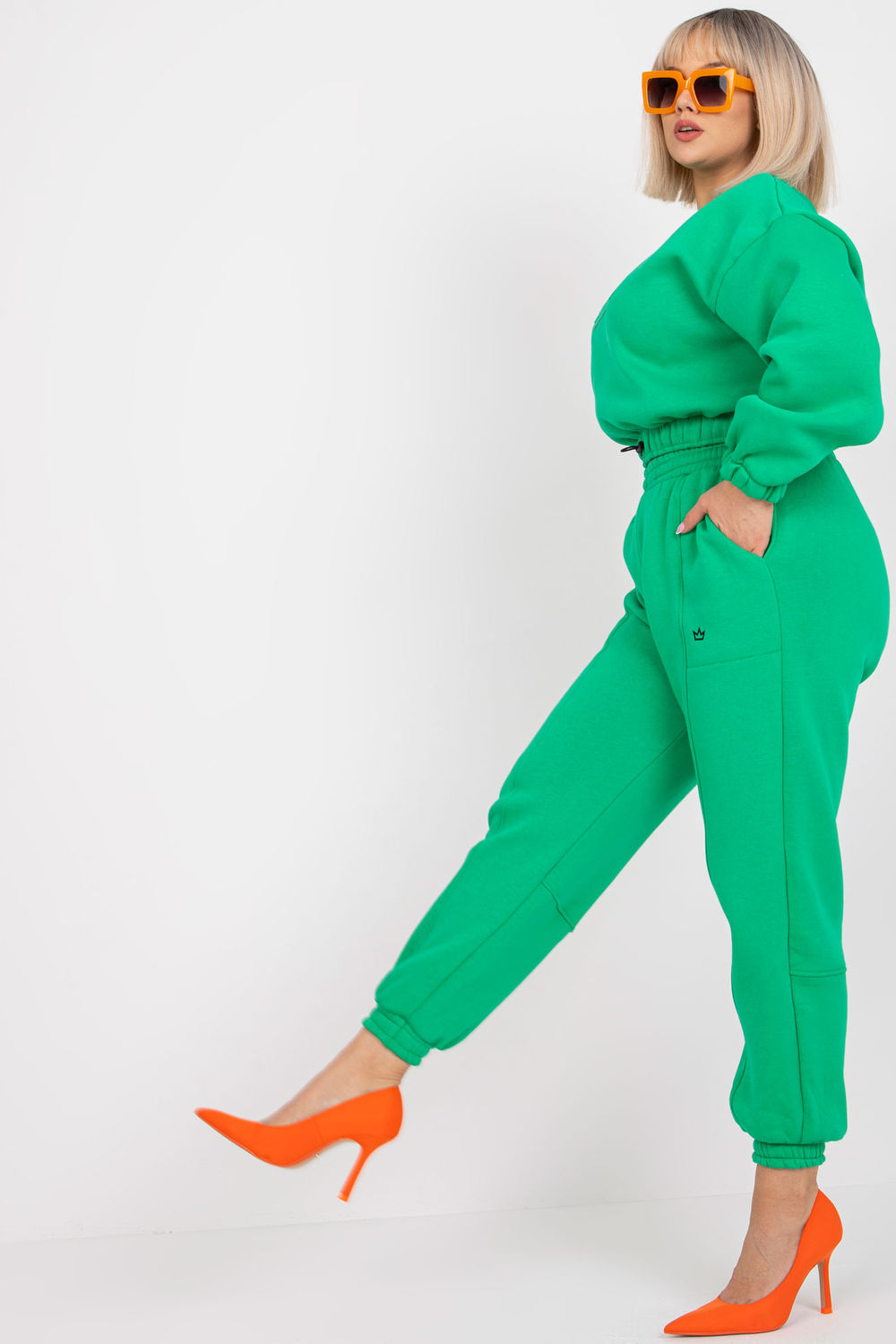Spodnie Komplet Model EM-KMPL-529.90 Green - Ex Moda - obrazek 2