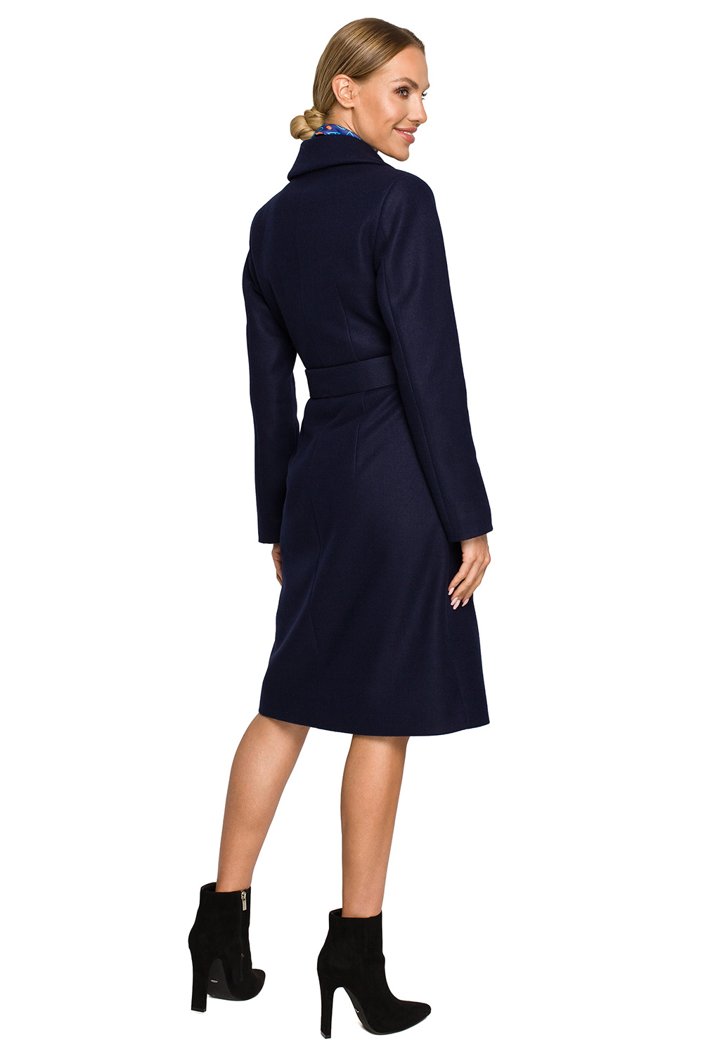 Płaszcz Model MOE708 Navy - Moe - obrazek 3