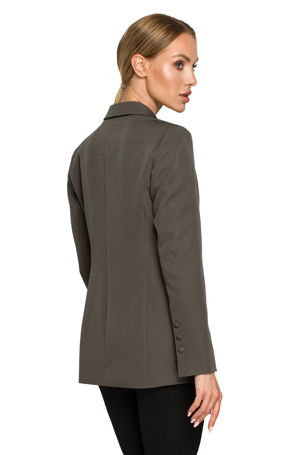 Żakiet Model MOE701 Khaki - Moe - obrazek 3