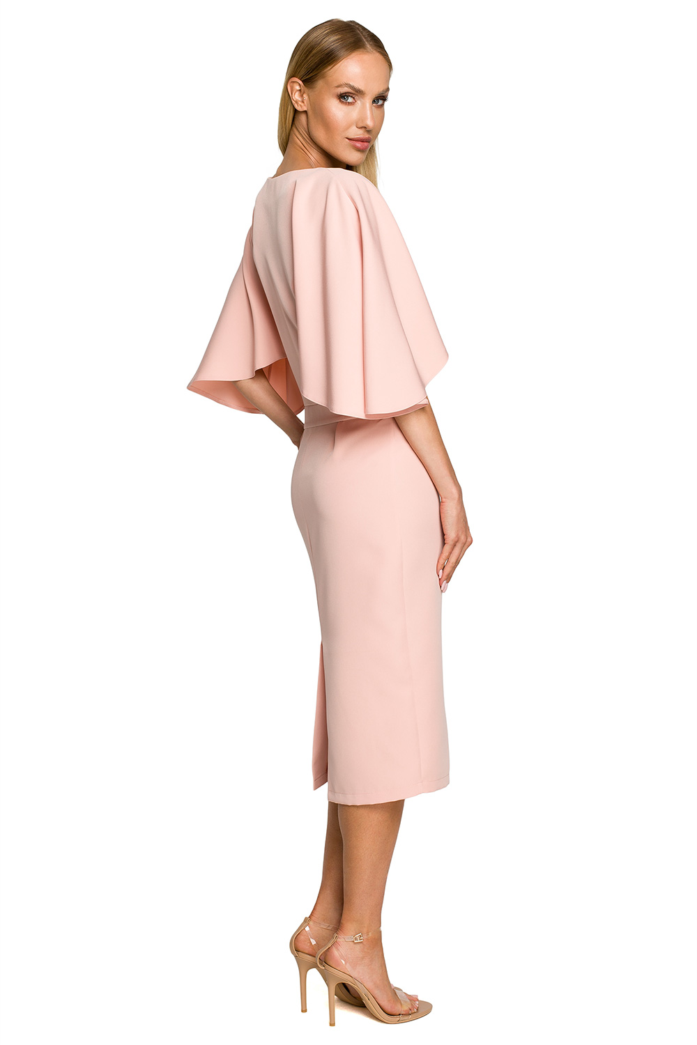 Sukienka Model MOE700 Powder Pink - Moe - obrazek 2