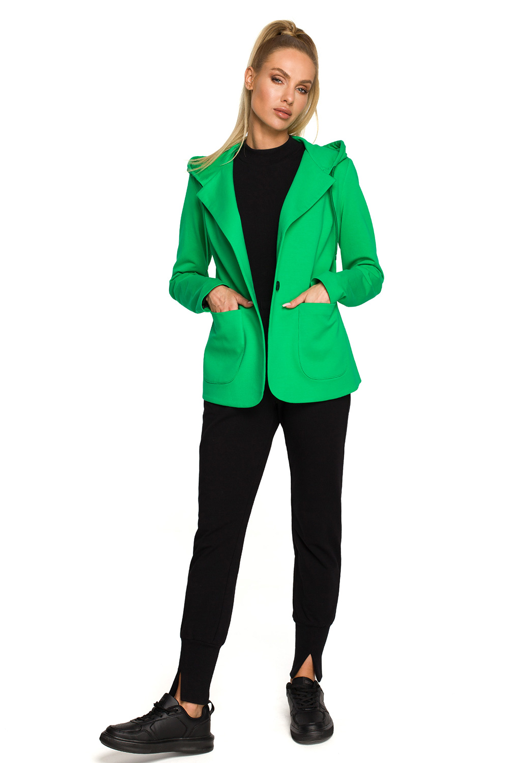 Żakiet Model MOE691 Green - Moe - obrazek 2
