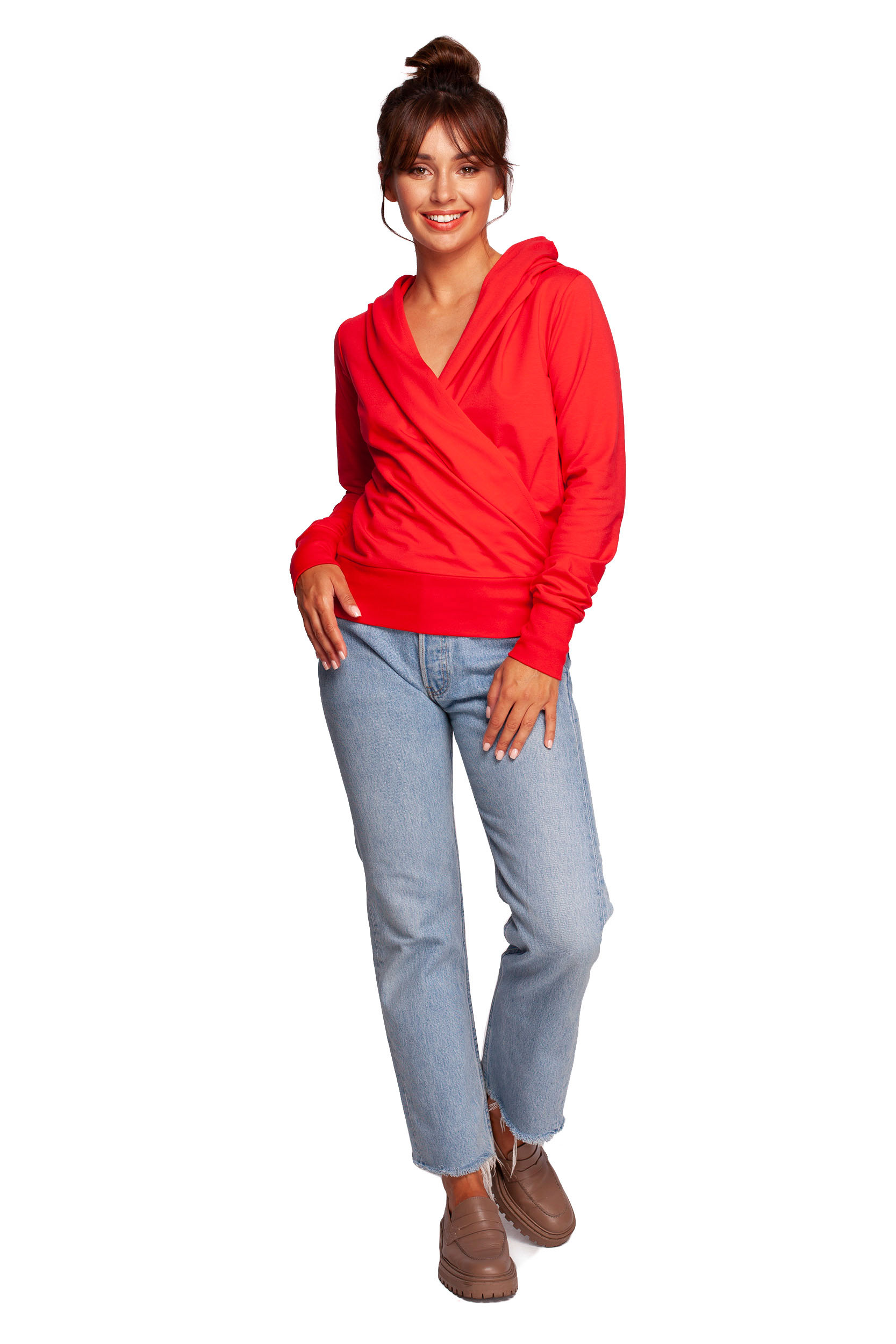 Bluza Damska Model B246 Red - BeWear - obrazek 2