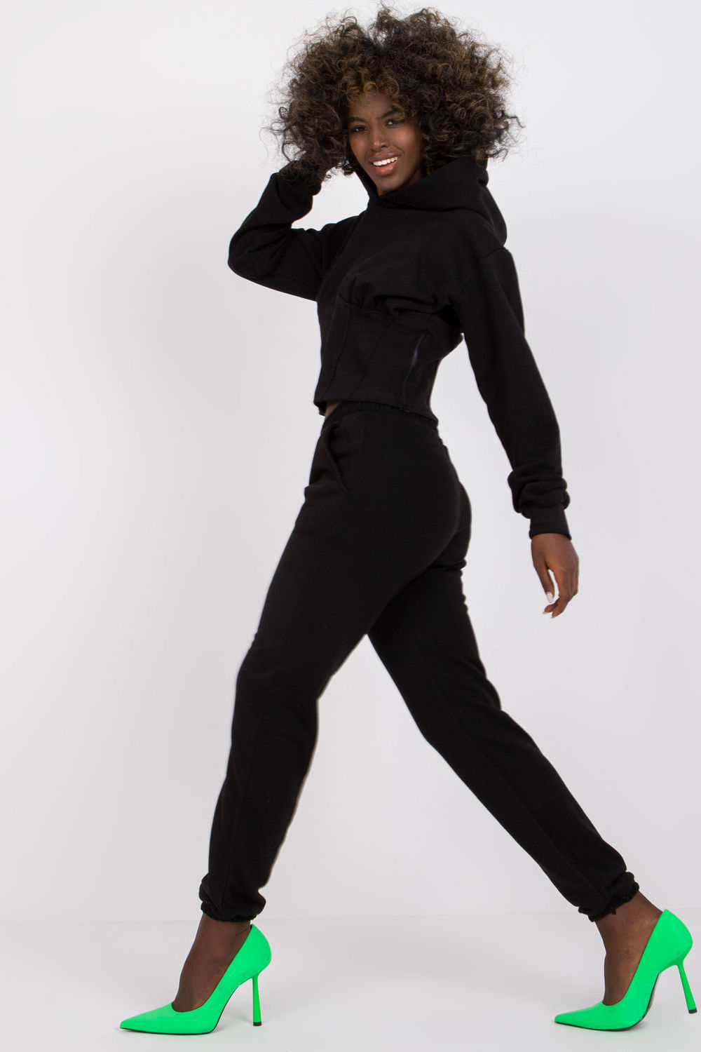 Spodnie Komplet Model EM-KMPL-378.04 Black - Ex Moda - obrazek 3