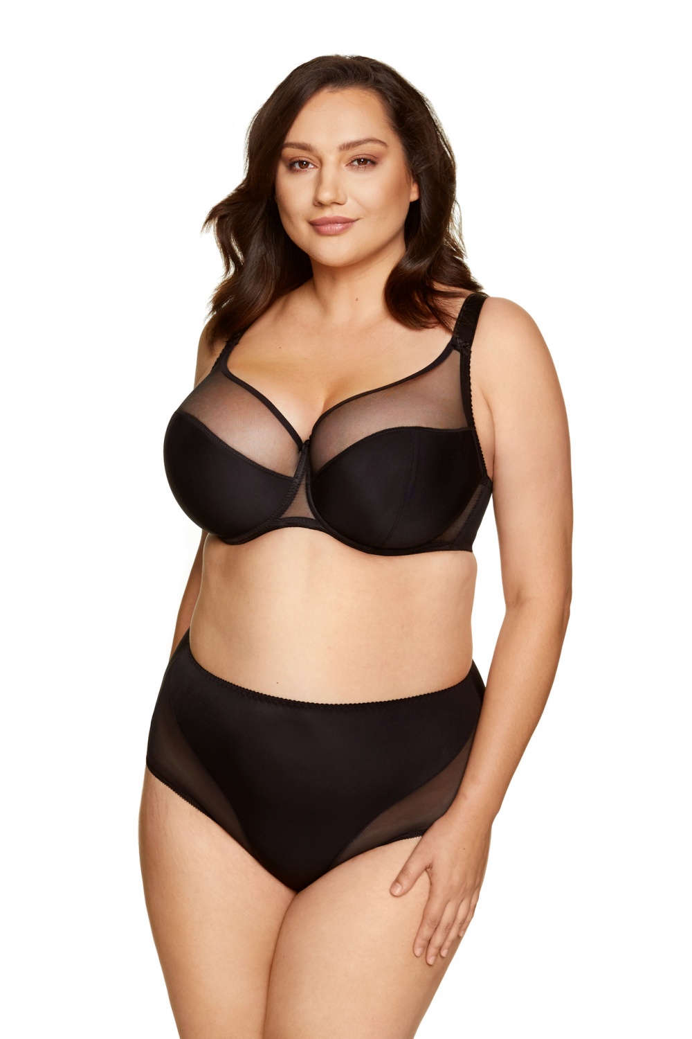 Biustonosz Soft Biustonosz Semi-Soft Model Zara B3 Black - Gorteks - obrazek 2