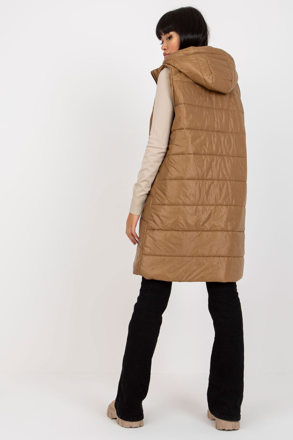 Kamizelka Model TW-KZ-BI-82019.09 Light Brown - Och Bella - obrazek 3