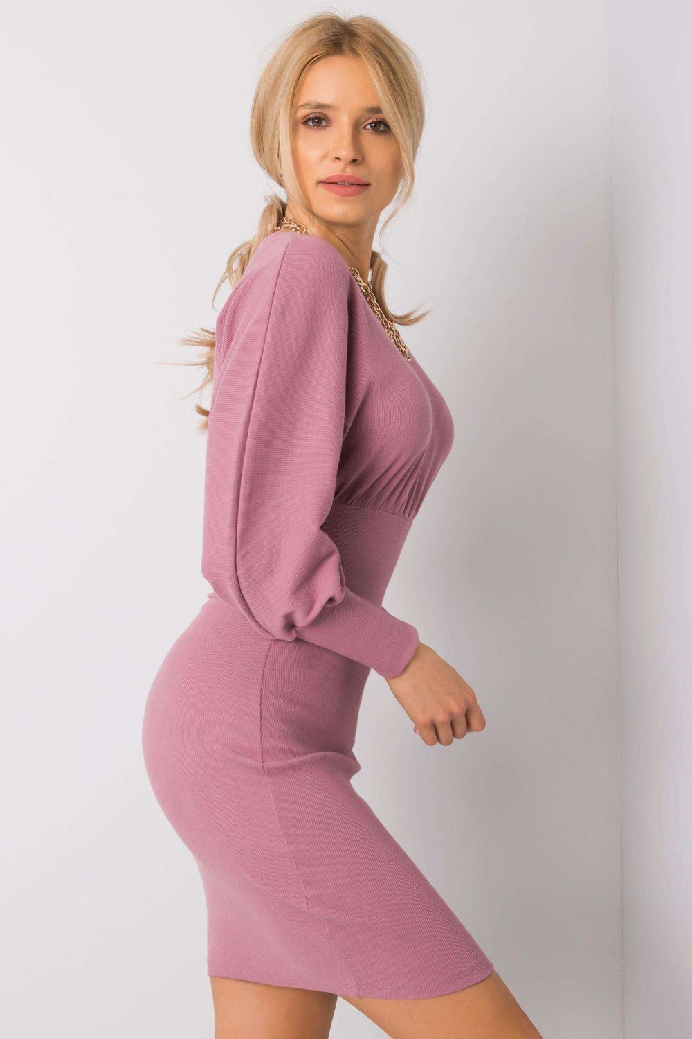 Sukienka Model RV-SK-6079.65 Dark Pink - Rue Paris - obrazek 2