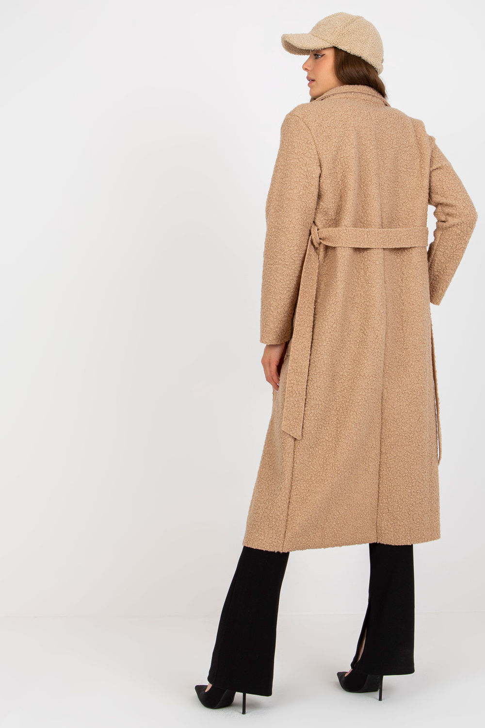 Płaszcz Damski Model TW-PL-BI-5220.63 Beige - Och Bella - obrazek 3