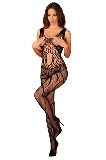 Bodystocking Model G328 Black - Obsessive