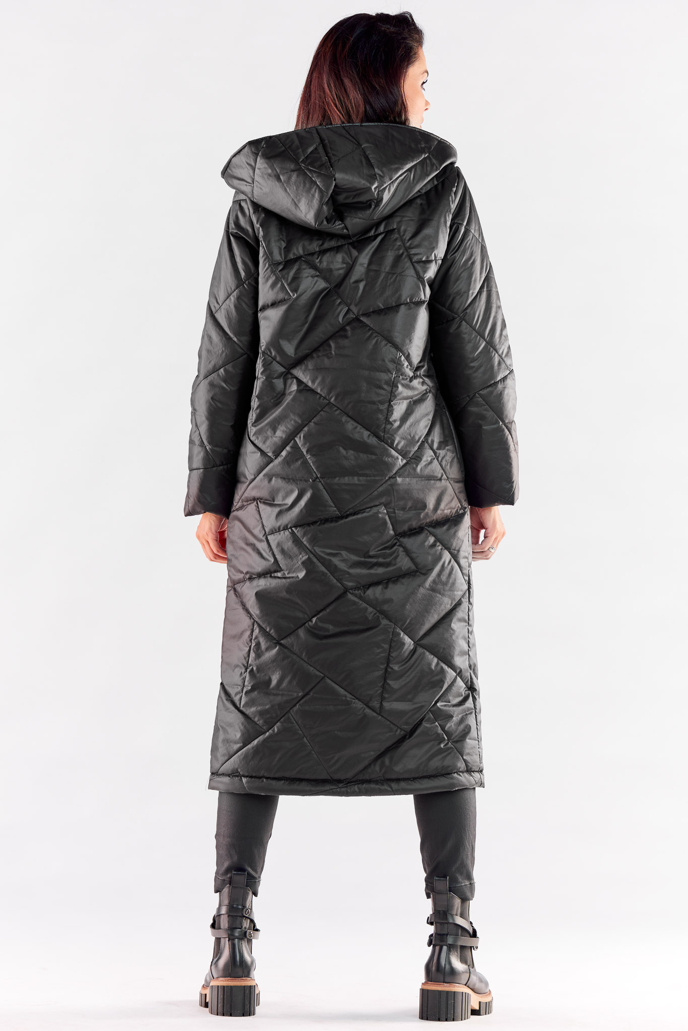Płaszcz Damski Model A542 Black - awama - obrazek 3
