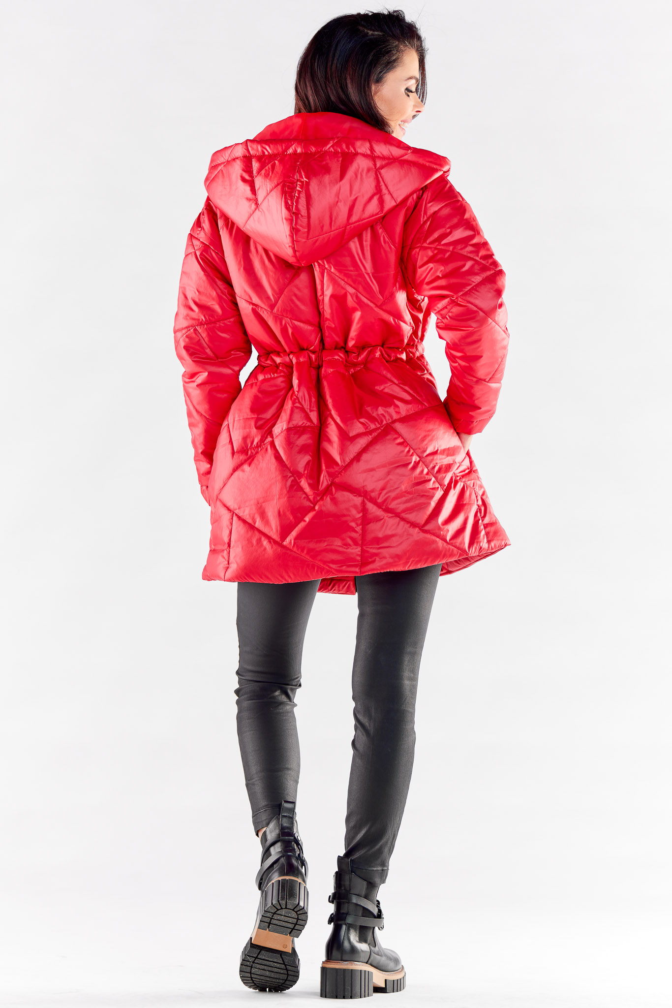 Kurtka Damska Model A540 Red - awama - obrazek 3