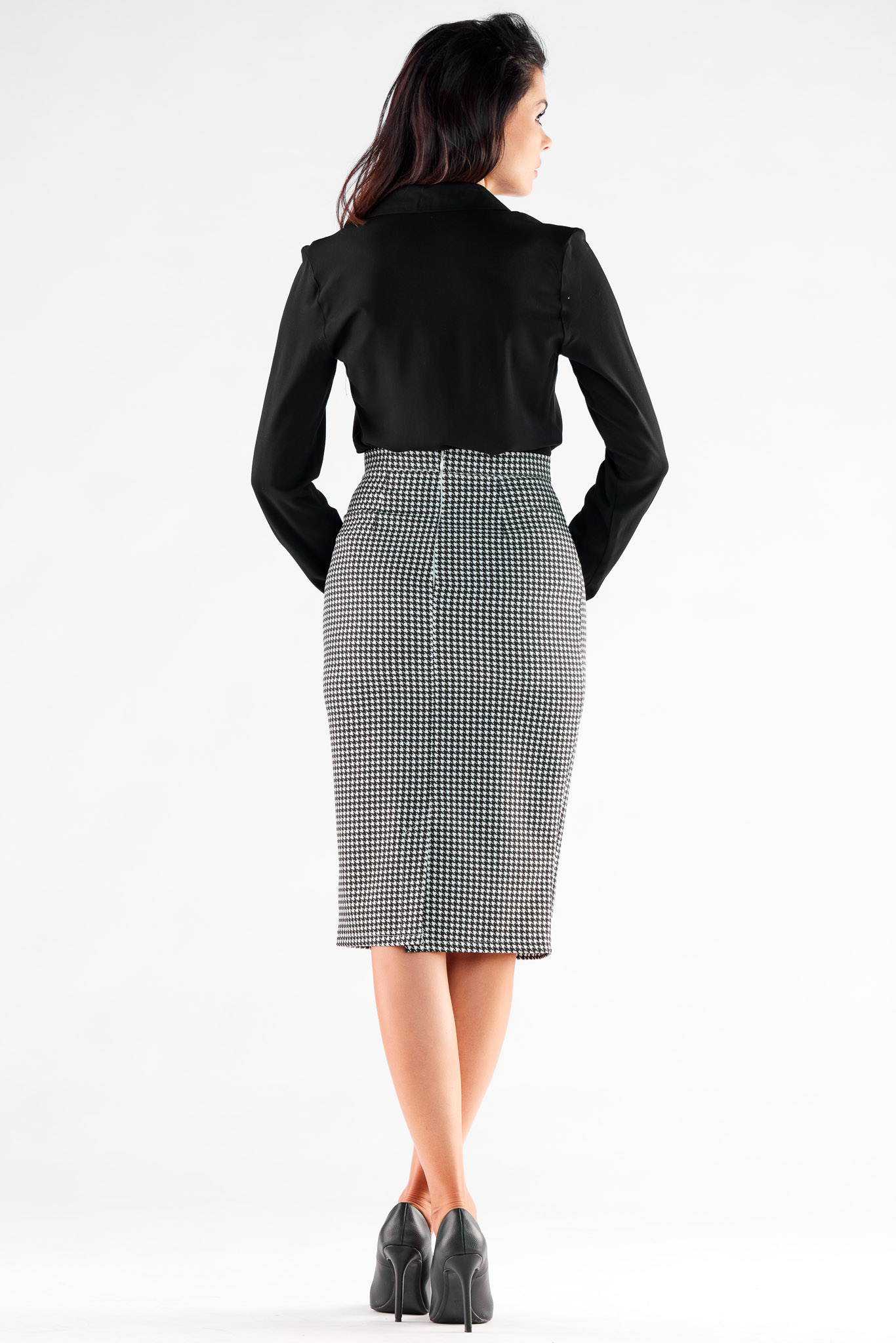 Spódnica Model A531 Houndstooth - awama - obrazek 3