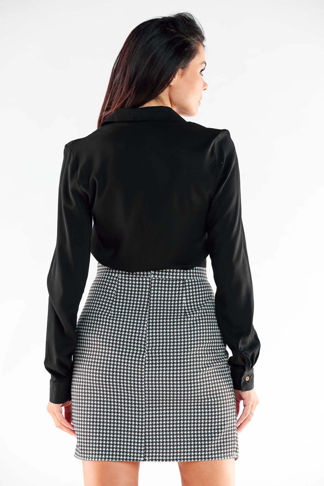 Spódnica Model A530 Houndstooth - awama - obrazek 3