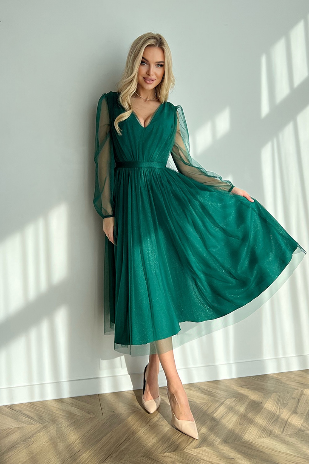 Sukienka Model 269-13 Green - Bicotone - obrazek 2