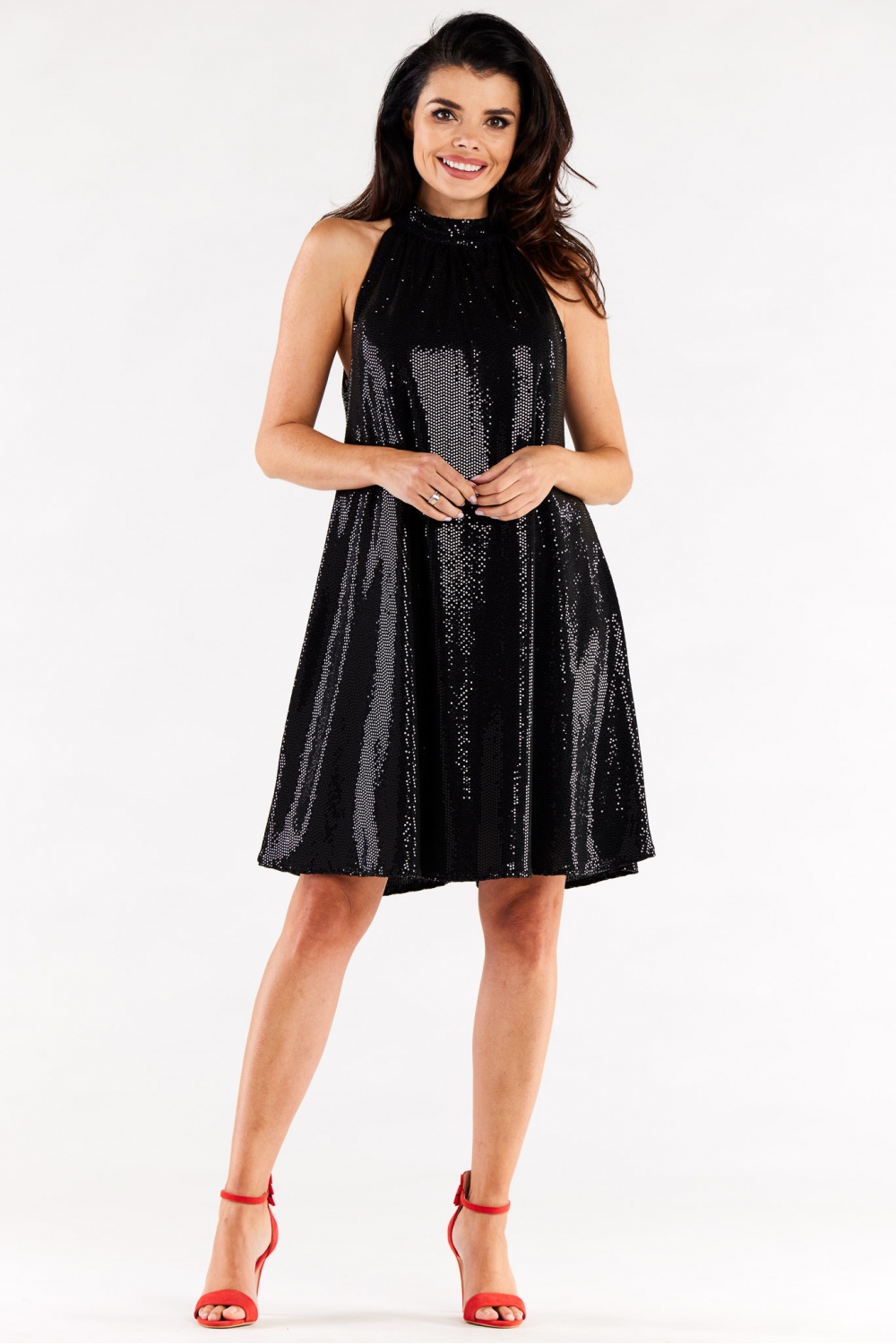 Sukienka Model A563 Black Dots - awama - obrazek 2