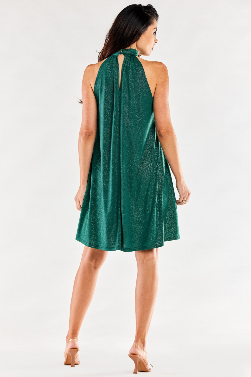 Sukienka Model A556 Bottle Green - awama - obrazek 3