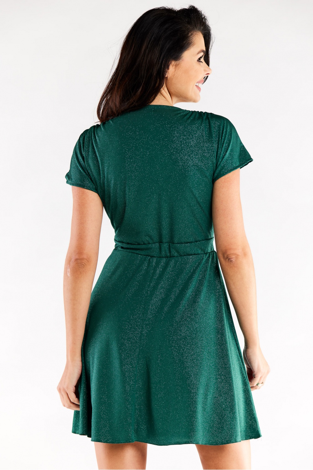 Sukienka Model A558 Bottle Green - awama - obrazek 3