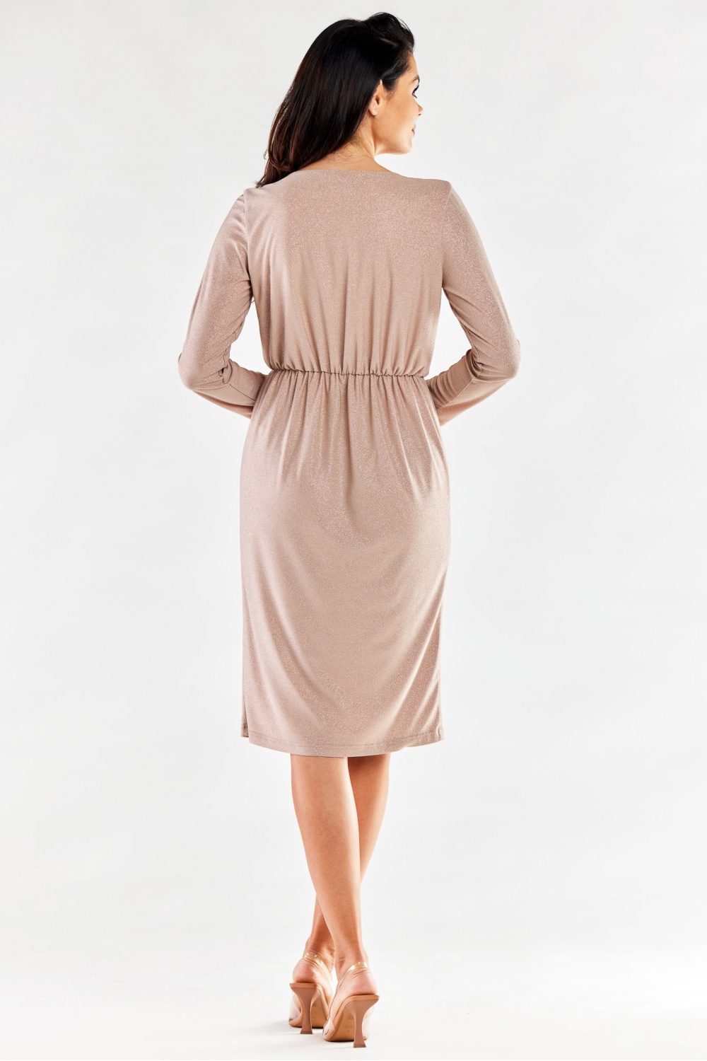 Sukienka Model A548 Beige - awama - obrazek 3