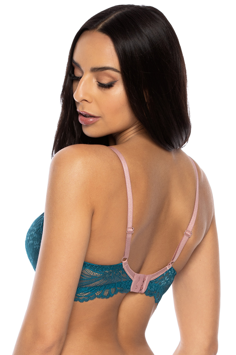 Biustonosz push up Biuetonosz Push-up Model 3525/11 Sybilla Turkus - Mat - obrazek 3