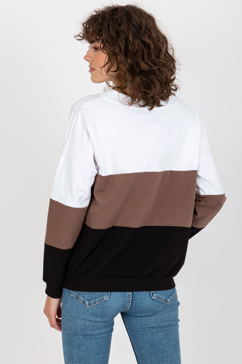 Bluza Damska Model RV-BL-8328.72 White/Black - Rue Paris - obrazek 3