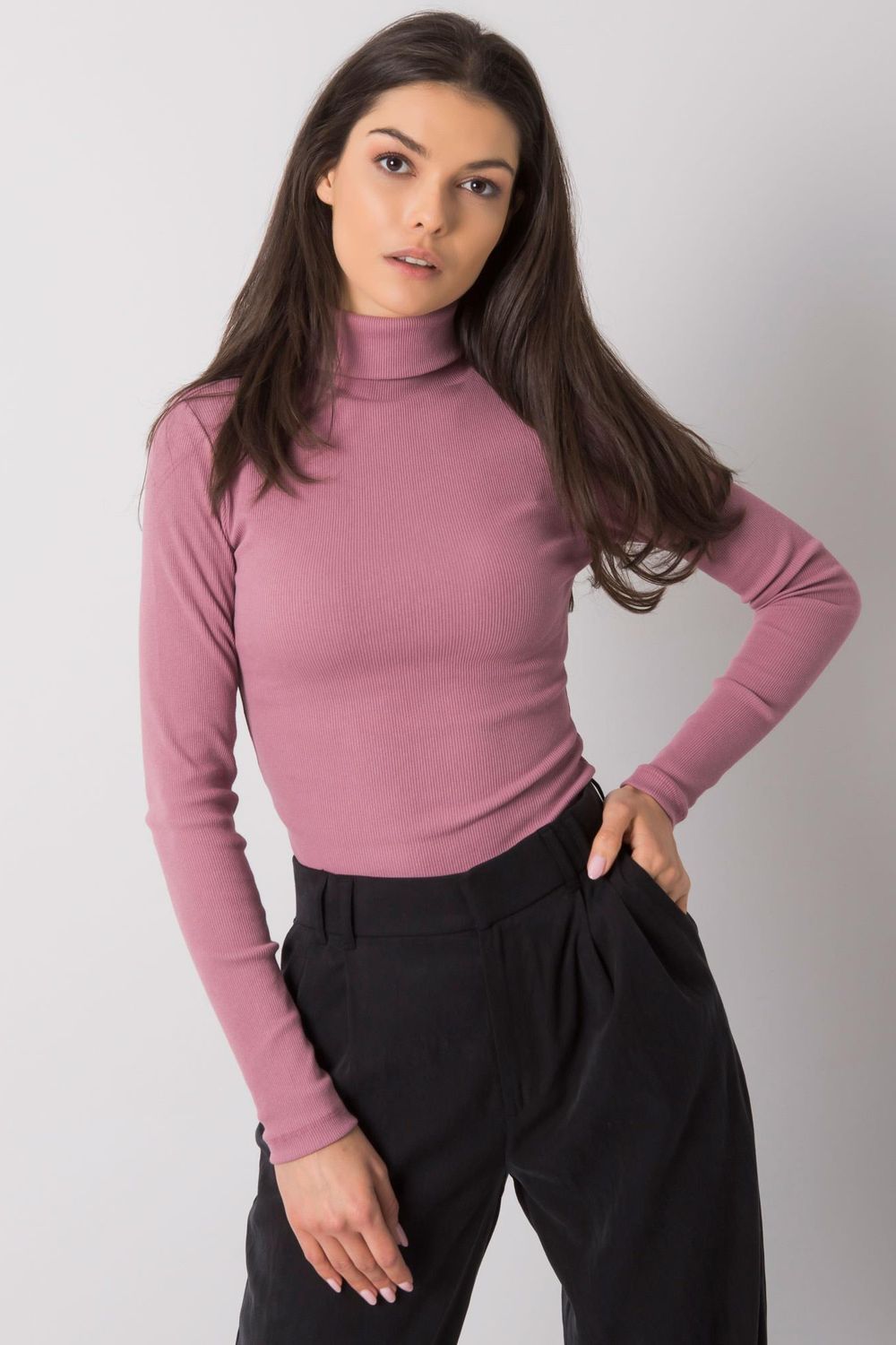 Golf Damski Model RV-BZ-7182.01P Dark Pink - Rue Paris - obrazek 2