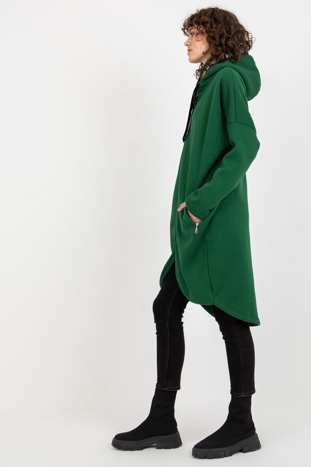 Bluza Damska Model RV-BL-6683.00P Dark Green - Relevance - obrazek 3