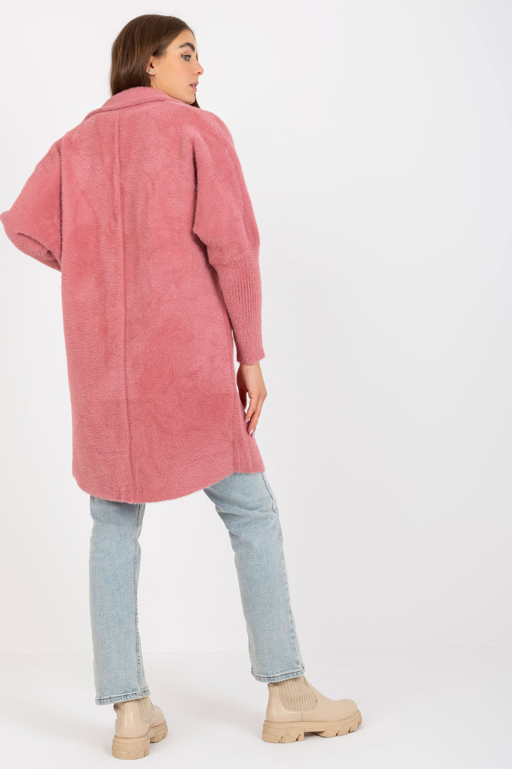 Płaszcz Damski Model MBM-PL-1521.97P Dark Pink - MBM - obrazek 3