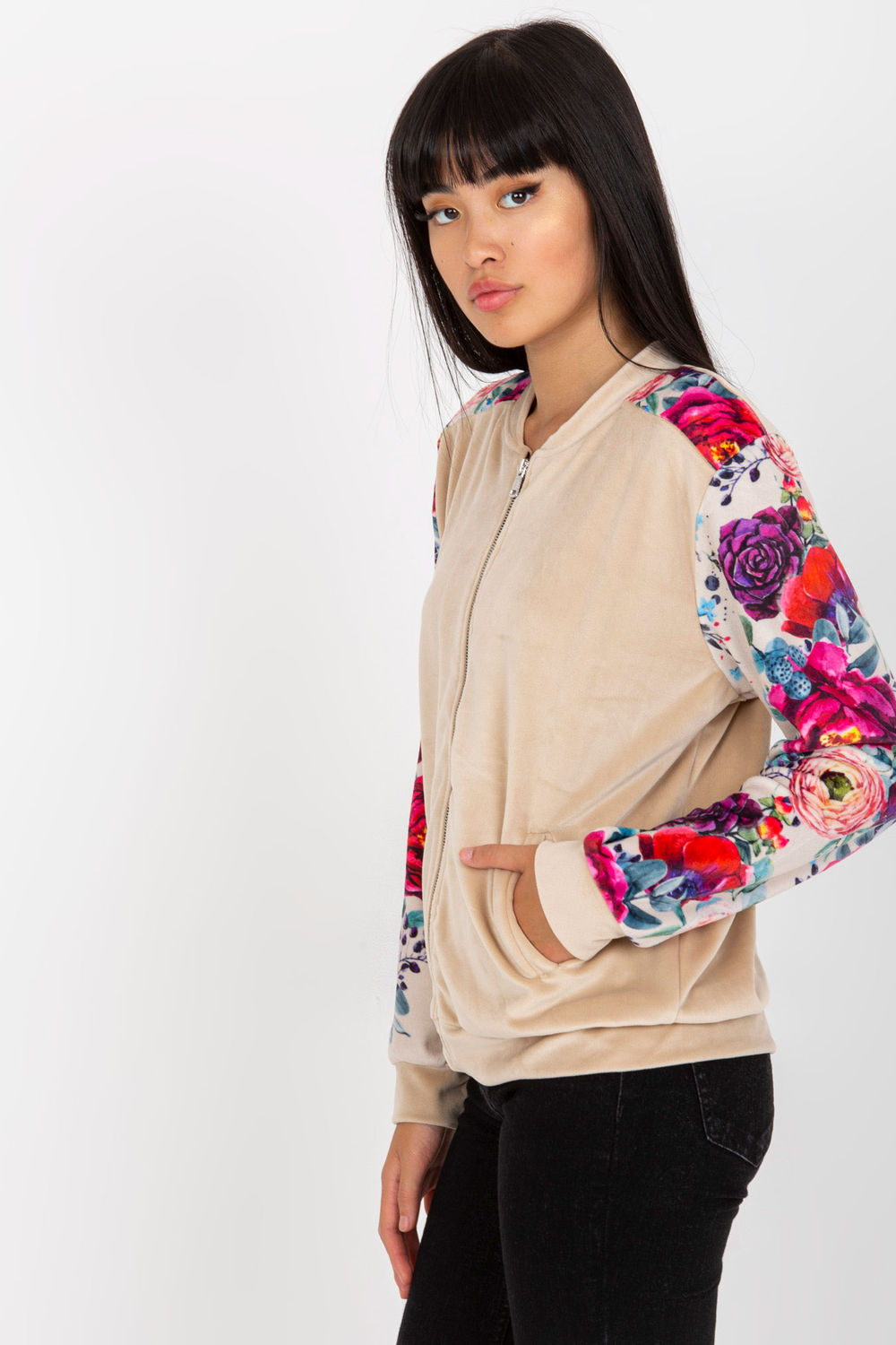 Bluza Damska Model RV-BL-8235.38 Beige - Rue Paris - obrazek 2