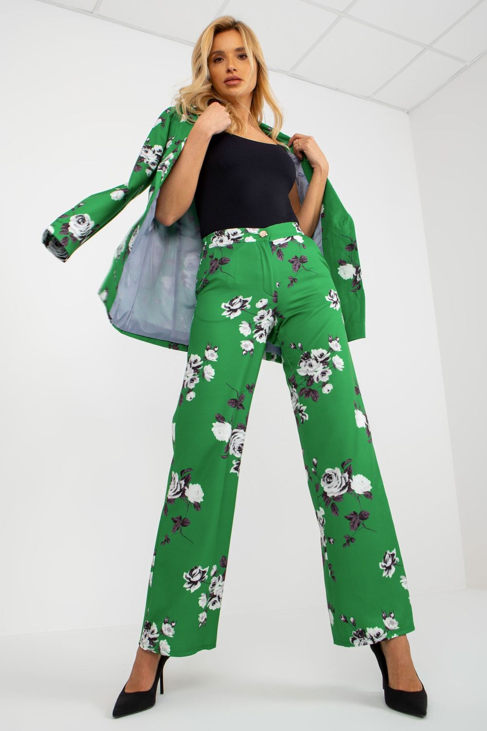 Spodnie Damskie Model LK-SP-508919.87P Green - Lakerta - obrazek 2