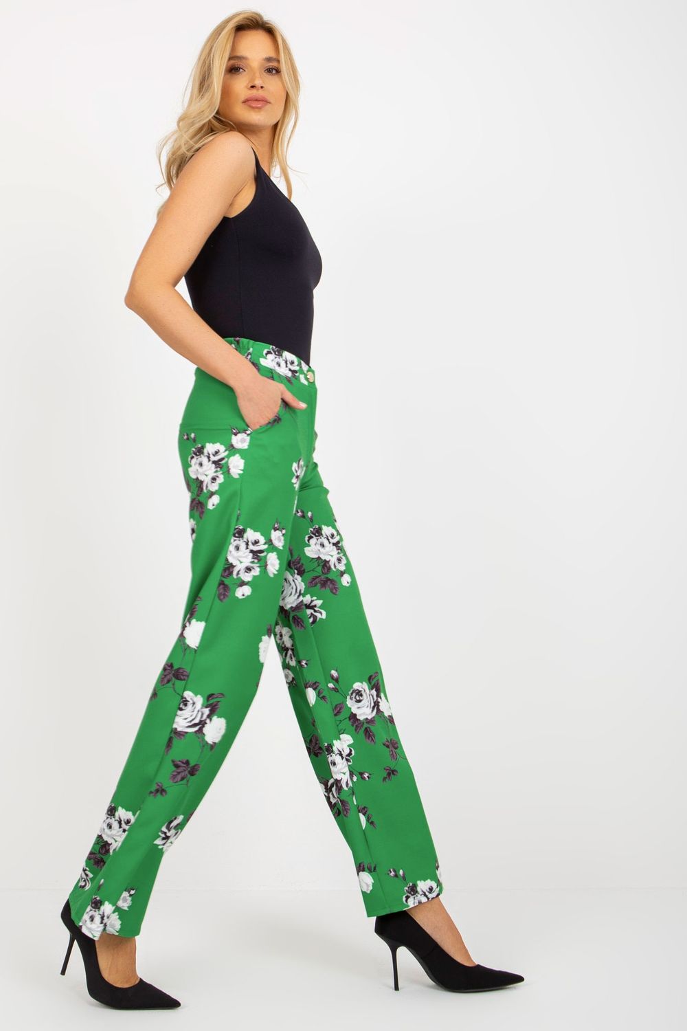 Spodnie Damskie Model LK-SP-508919.87P Green - Lakerta - obrazek 4