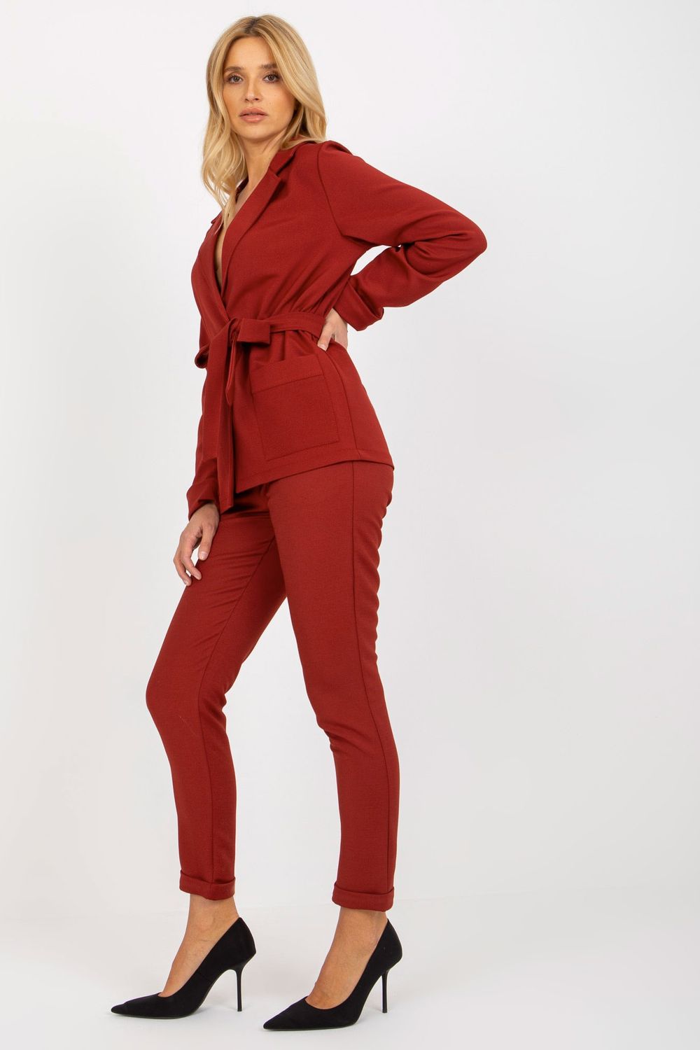 Marynarka Model LK-MA-507798.51P Bordo - Lakerta - obrazek 4