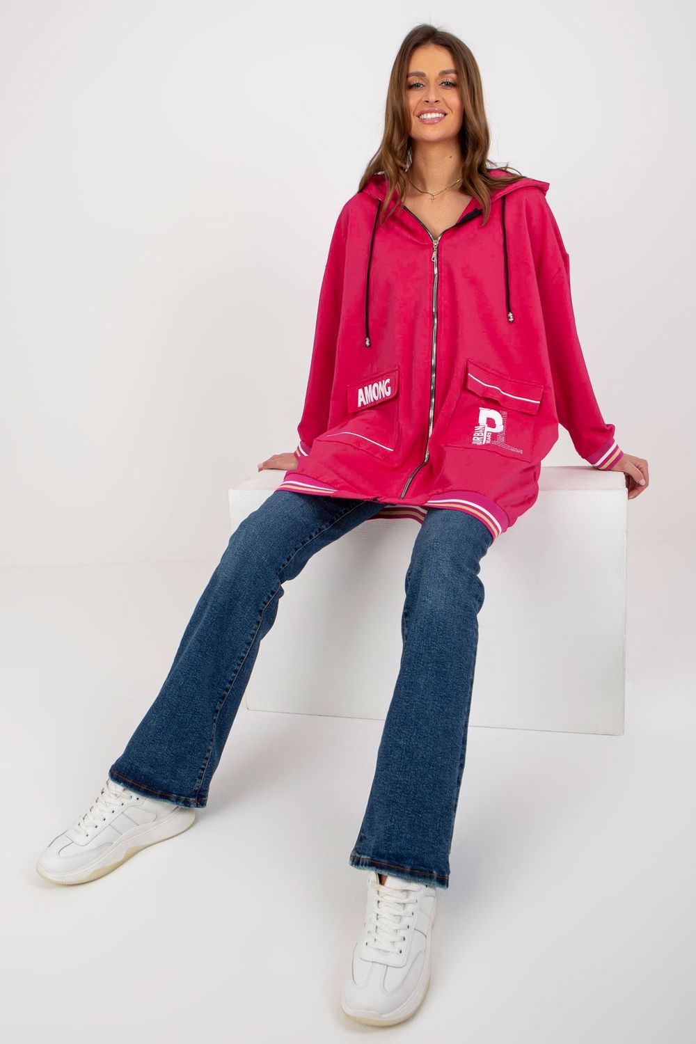 Bluza Damska Model RV-BL-8149.91P Fuksja - Relevance - obrazek 4