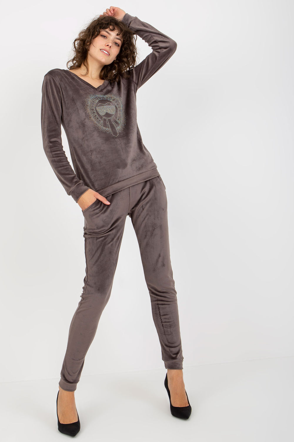 Spodnie Komplet Model RV-KMPL-8442.23P Dark Grey - Relevance - obrazek 2