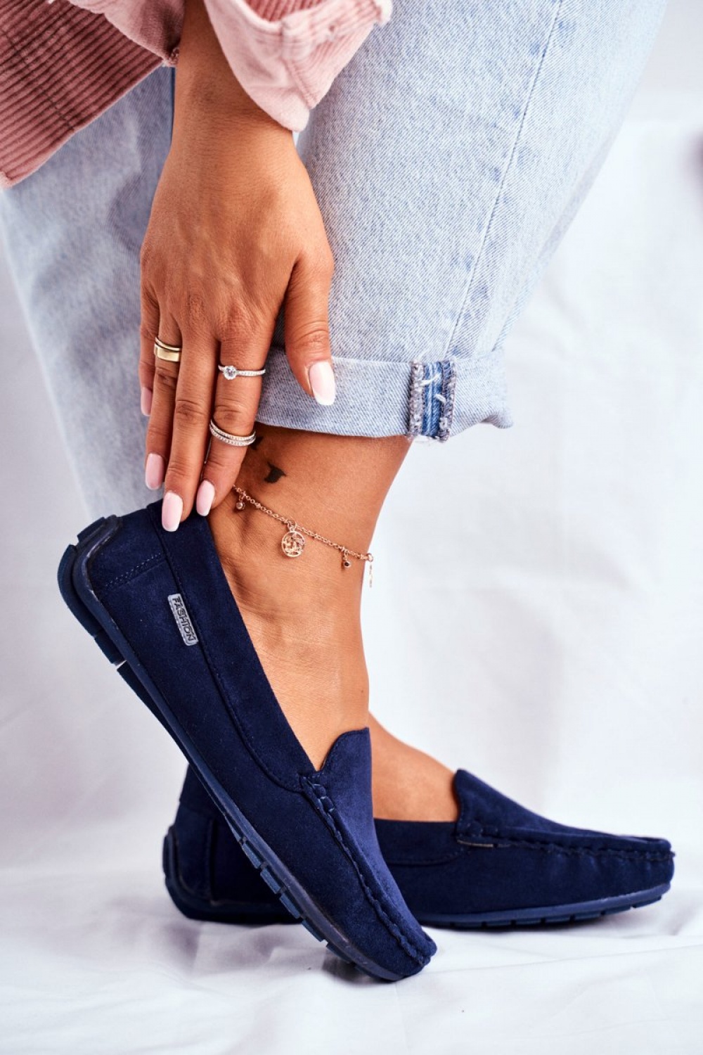 Mokasyny Model Morreno 20PB26-2190 Navy - Step in style - obrazek 2