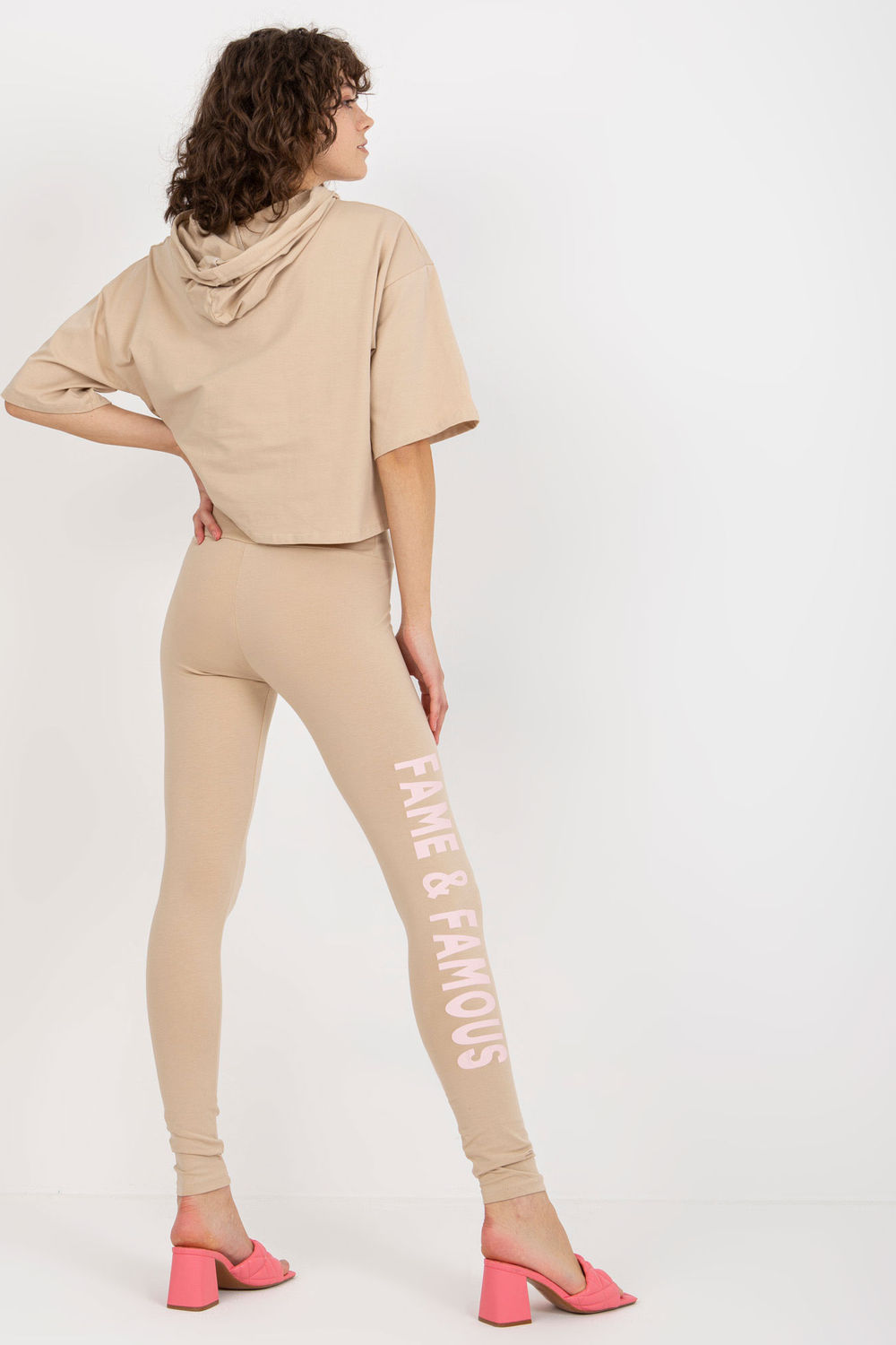 Spodnie Komplet Model EM-KMPL-735.10 Beige - Ex Moda - obrazek 3