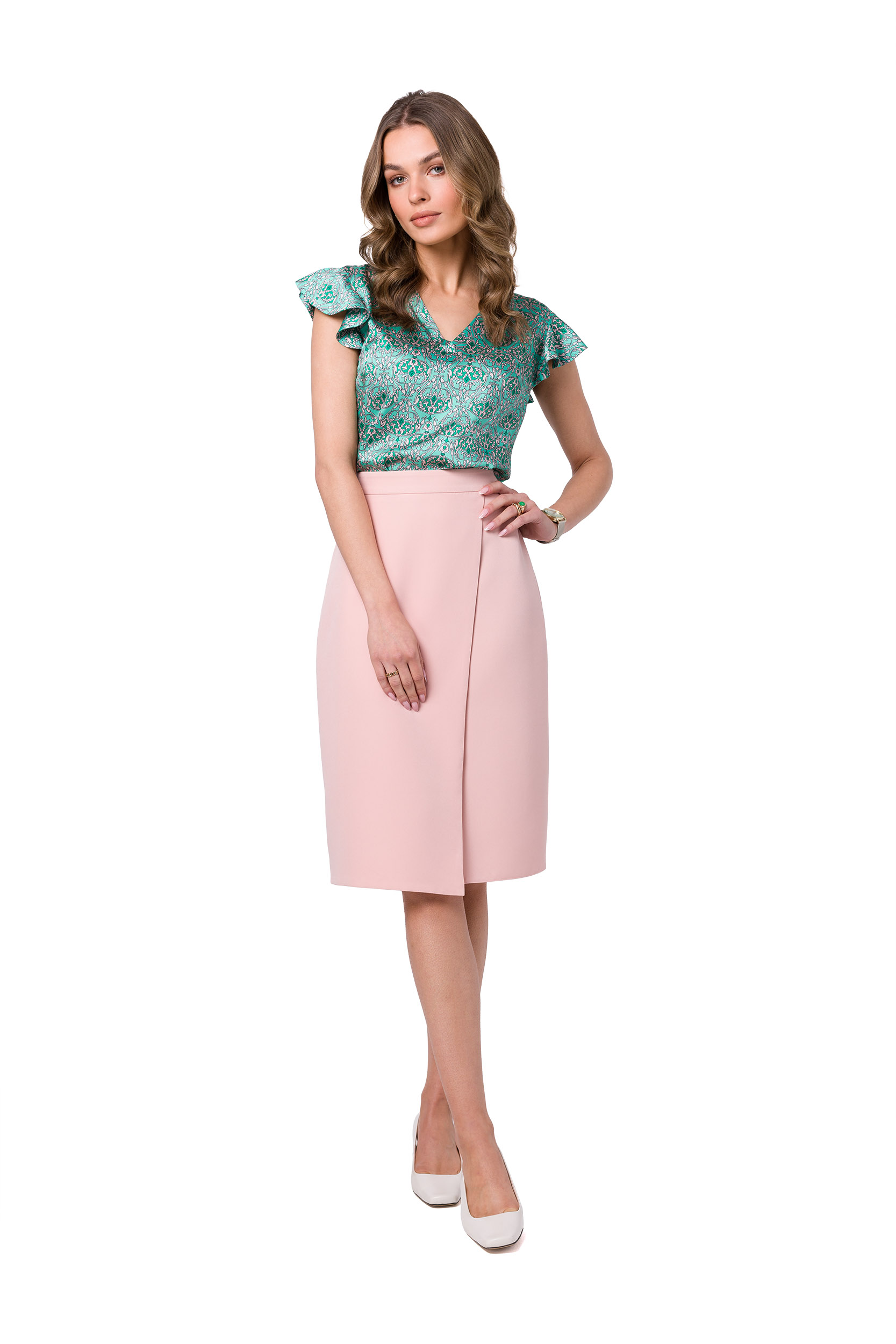 Spódnica Model S343 Powder Pink - Stylove - obrazek 2