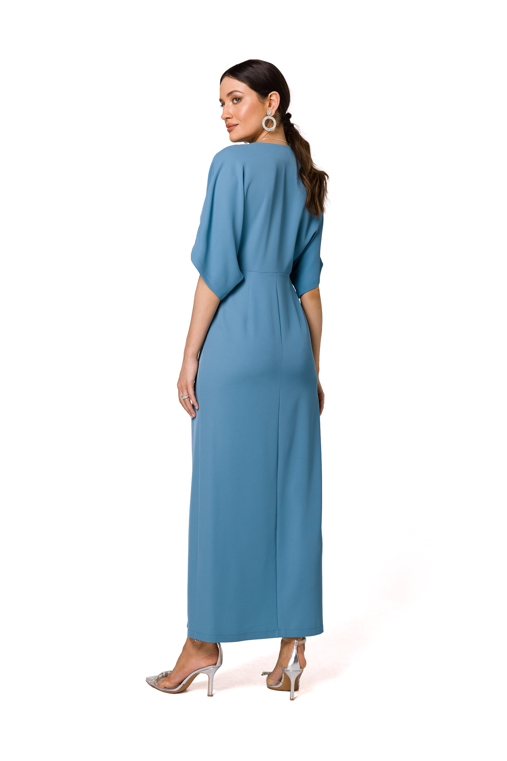 Sukienka Model K163 Cold Blue - Makover - obrazek 2
