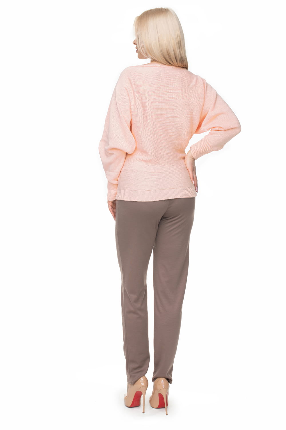 Sweter Damski Model 70003 Łosoś - PeeKaBoo - obrazek 3