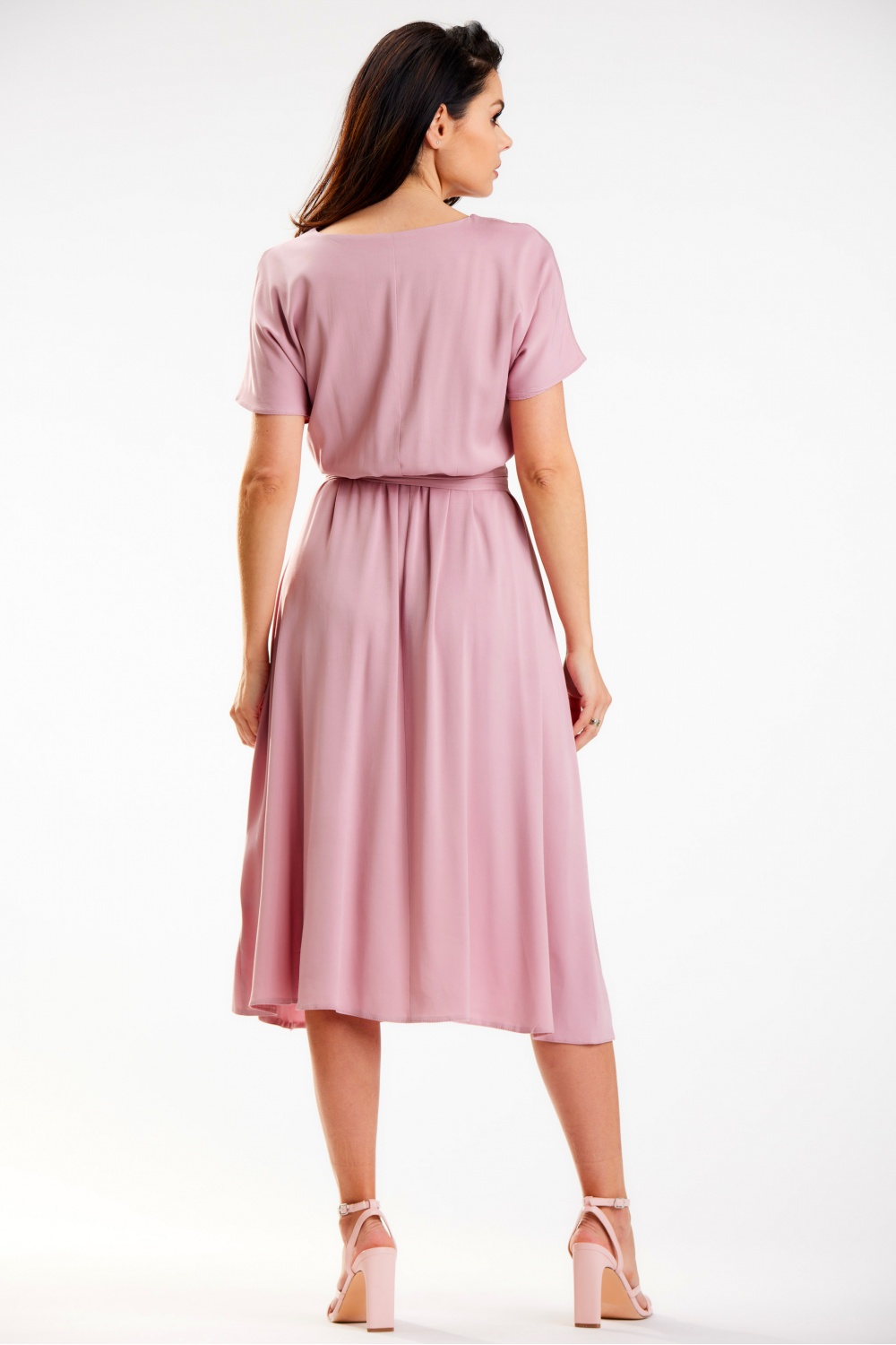 Sukienka Model A576 Dirty Pink - awama - obrazek 3